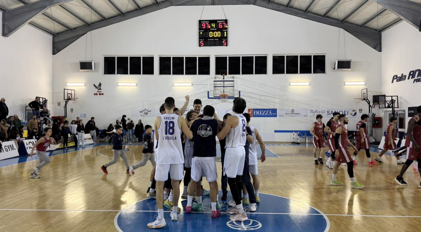 Serie B Interregionale, il Nuovo Basket Aquilano domina Caiazzo al PalaAngeli