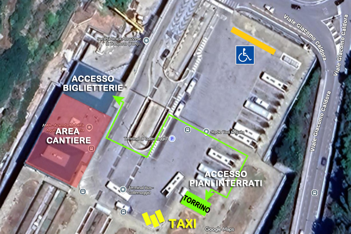 Terminal Bus di Collemaggio, al via i lavori di riqualificazione del fabbricato viaggiatori