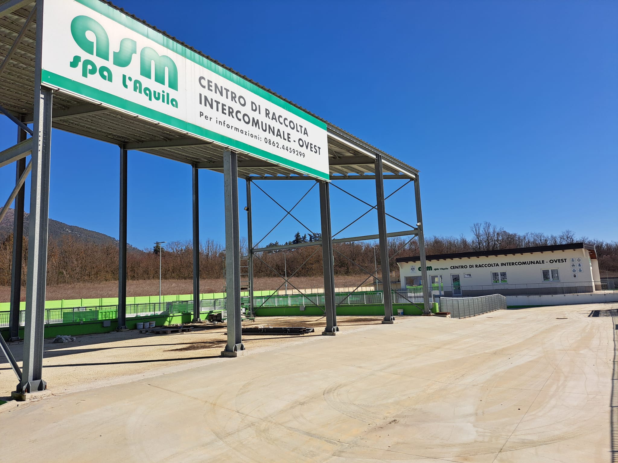 Centi Colella, aperto il nuovo centro di raccolta: potenziato il sistema ambientale dell’Aquila