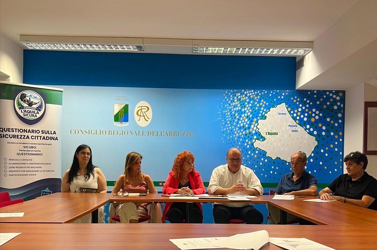 Sicurezza cittadina, il Comitato L’Aquila Sicura presenta i dati del questionario