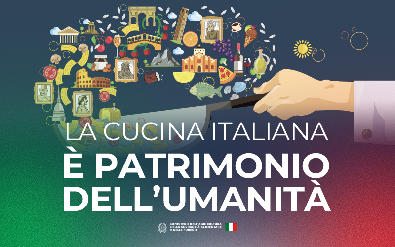 Cucina italiana patrimonio UNESCO: orgoglio per l’Italia e per L’Aquila grazie al ruolo istituzionale di Luigi D’Eramo