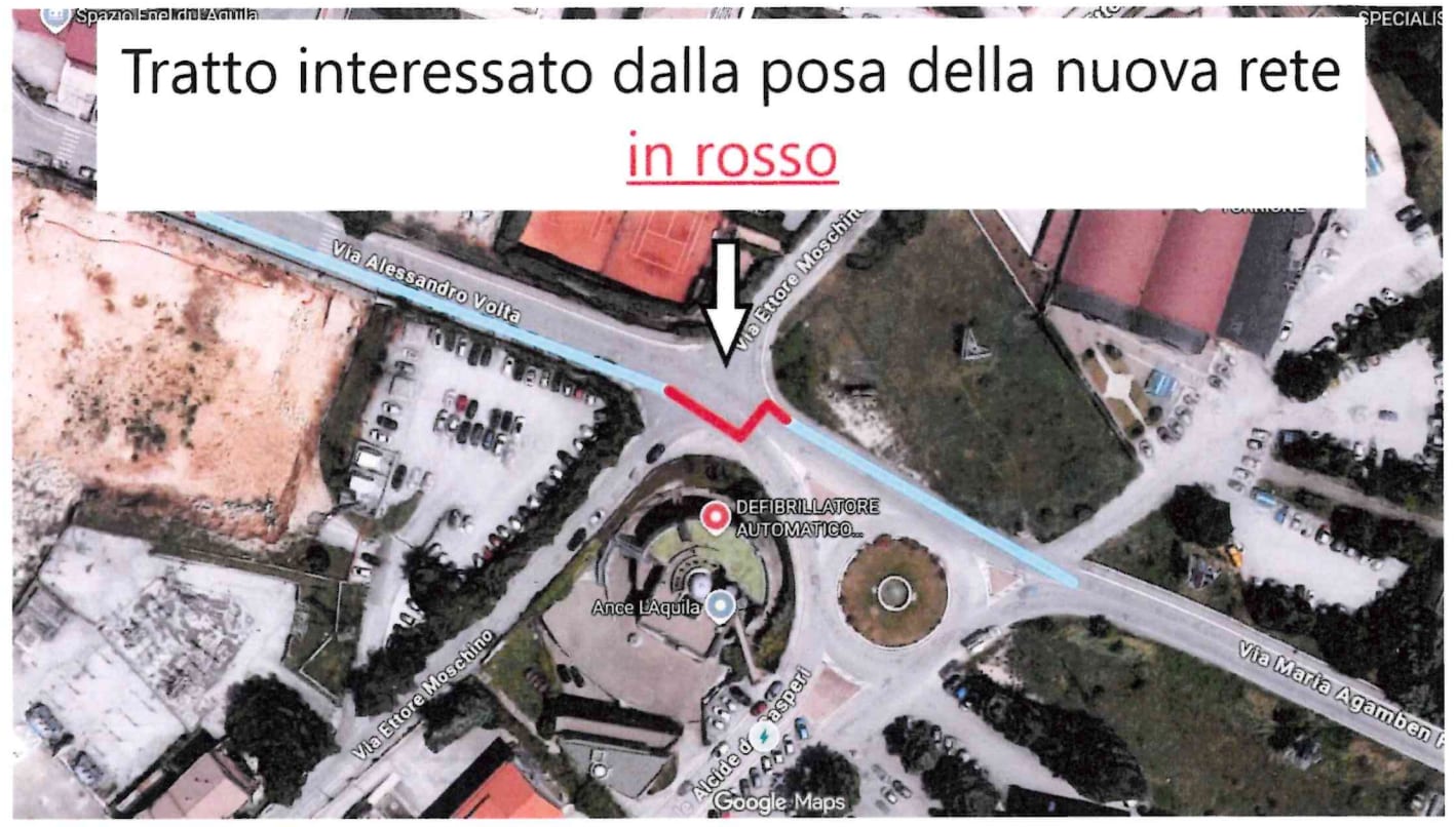 L’Aquila, due cantieri modificano la viabilità: disagi in via Sassa e via Alessandro Volta