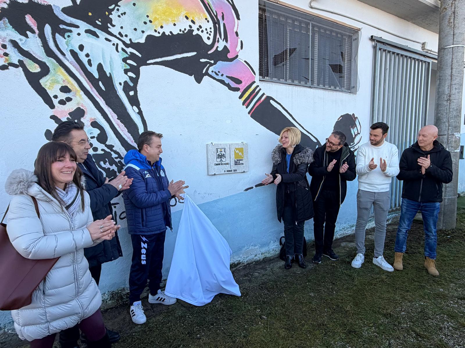 Monticchio, posa della prima pietra per la riqualificazione del campo da calcio